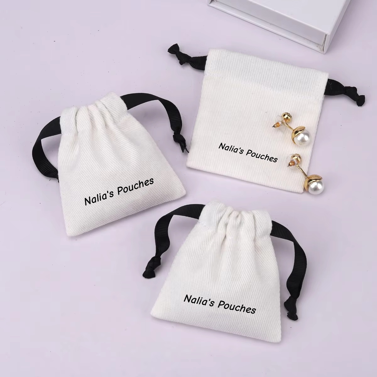 Luxury Bags From China - Custom Logo Printed Brush Cotton Twill