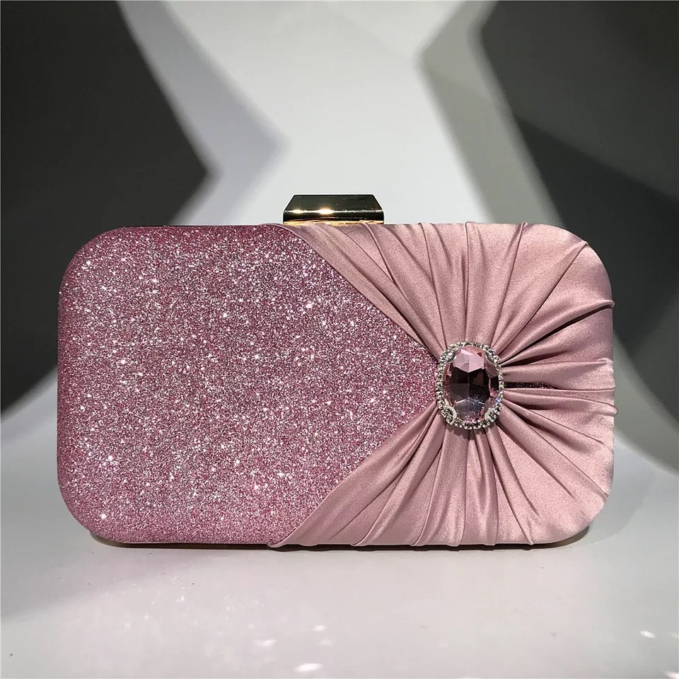 Luxury Bags Duffle - Silver Luxury Crystal Evening Bags Flower