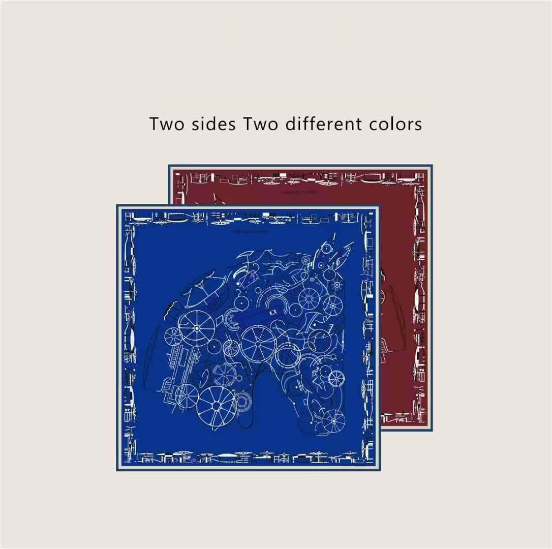 Luxury Bags Design - Double Sided Luxury Designer Twill Silk