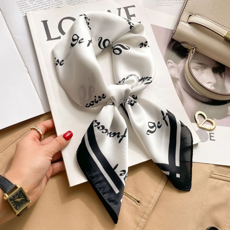 Luxury Bags Duffle - Women Luxury Silk Satin Square Scarf