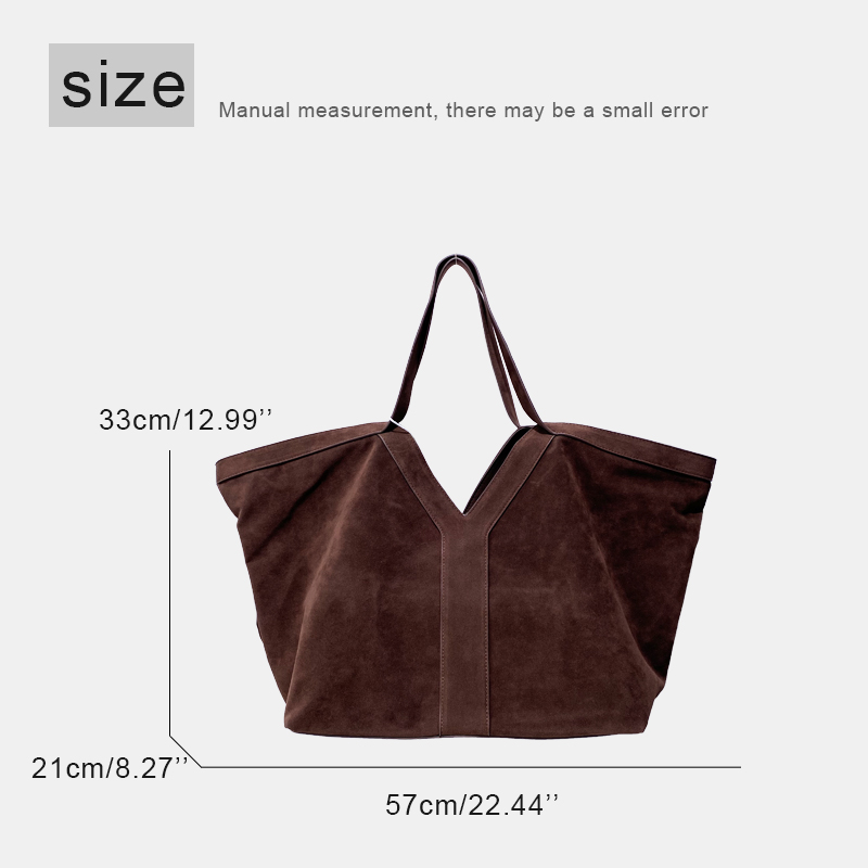 Oversized Faux Suede Tote Bags - Luxury Bags 2026 review and price