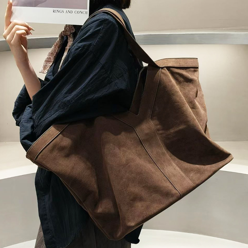 Oversized Faux Suede Tote Bags - Luxury Bags 2026 review and price