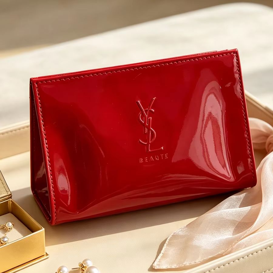 YSL Red Patent Leather Cosmeti - Luxury Bags Ysl review and price