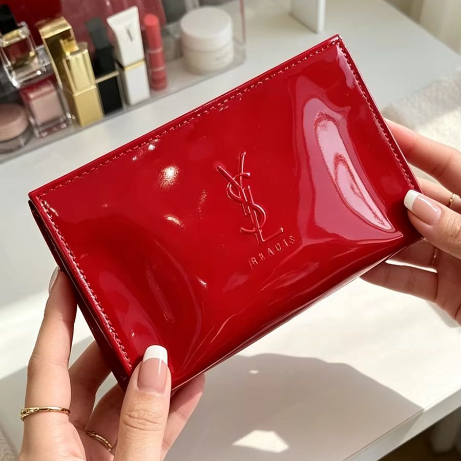 YSL Red Patent Leather Cosmeti - Luxury Bags Ysl review and price