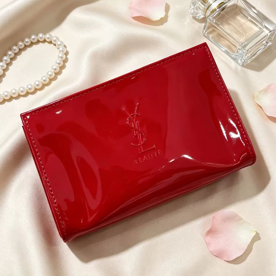 YSL Red Patent Leather Cosmeti - Luxury Bags Ysl review and price