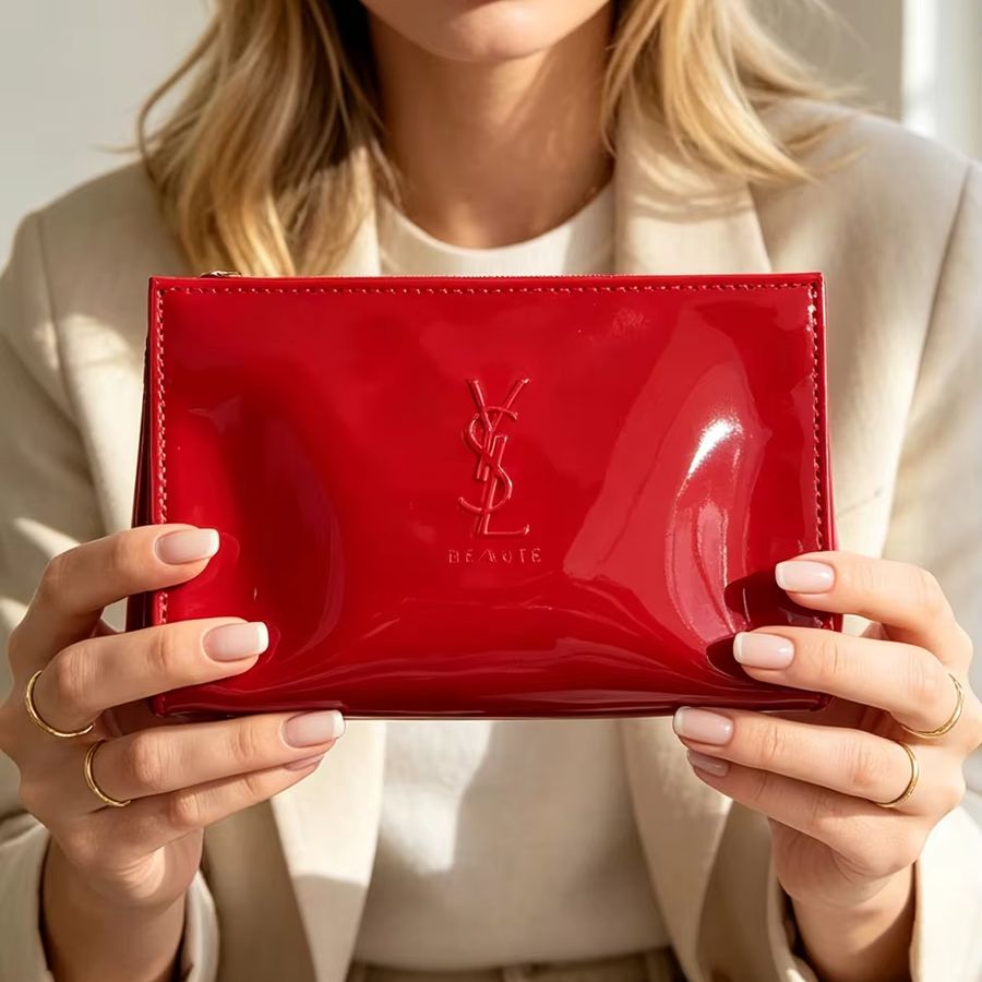 YSL Red Patent Leather Cosmeti - Luxury Bags Ysl review and price