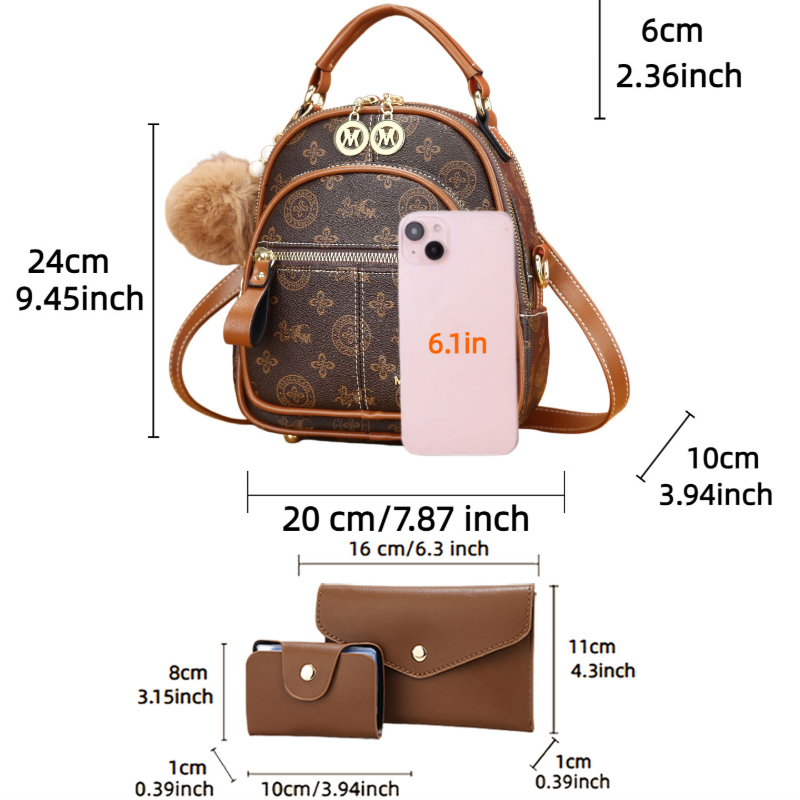 3-piece women's bag set, light - Luxury Bags & Leather Repair Of Atlanta review and price