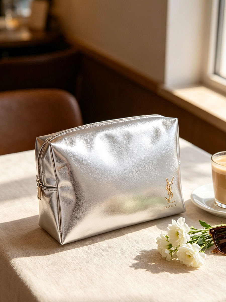 YSLs bag Metallic Silver Faux  - Luxury Bags Ysl review and price