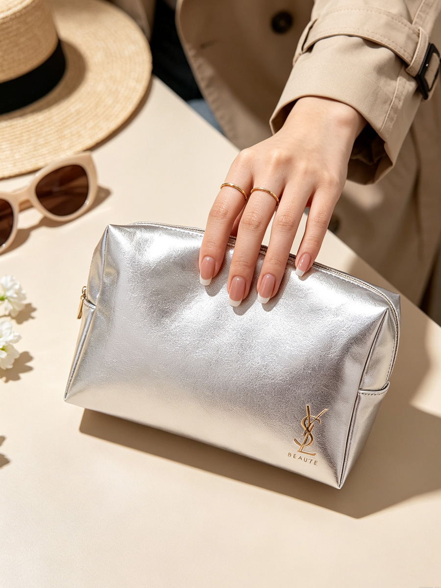 YSLs bag Metallic Silver Faux  - Luxury Bags Ysl review and price
