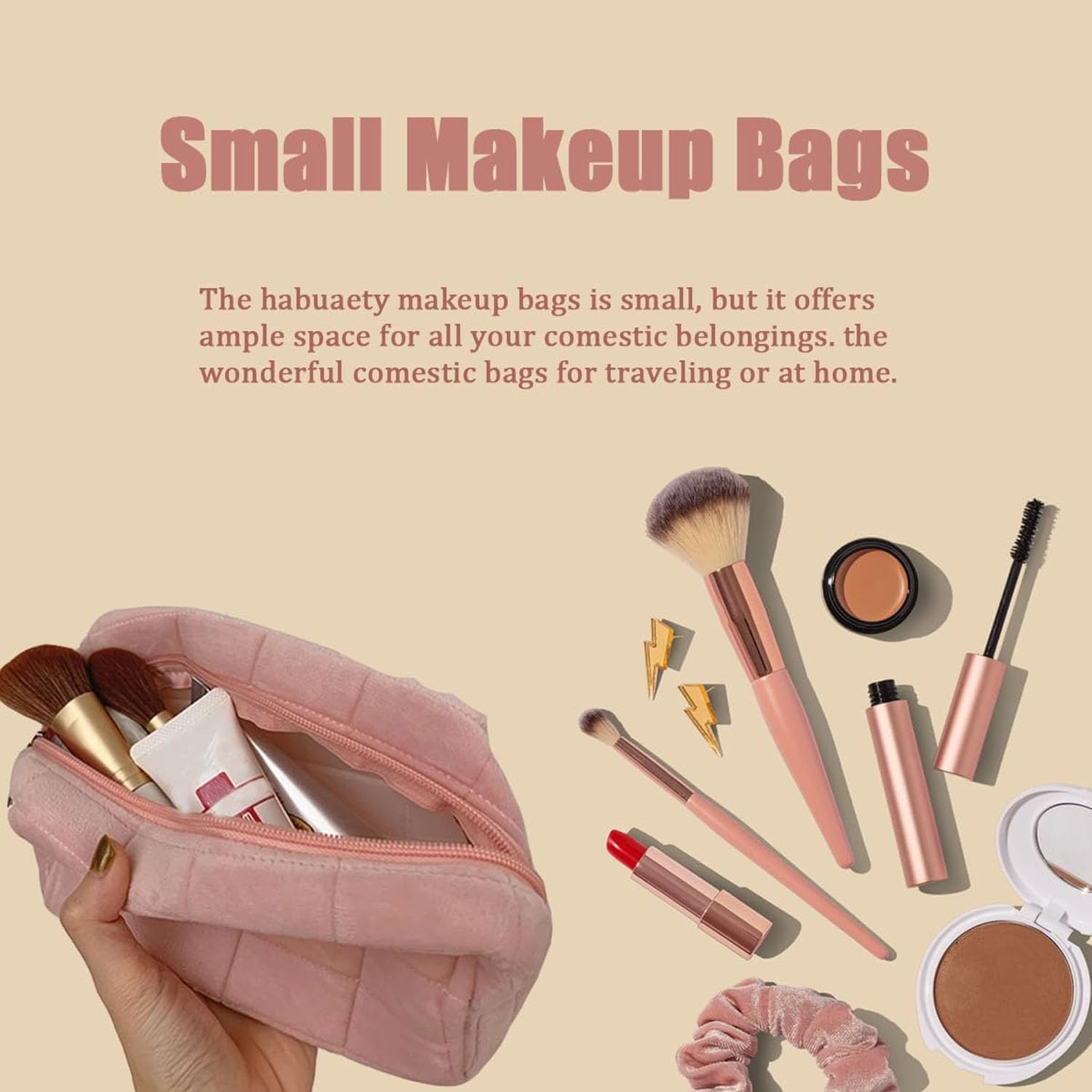 Luxury Fluffy Plush Travel Mak - Luxury Bags Rating review and price