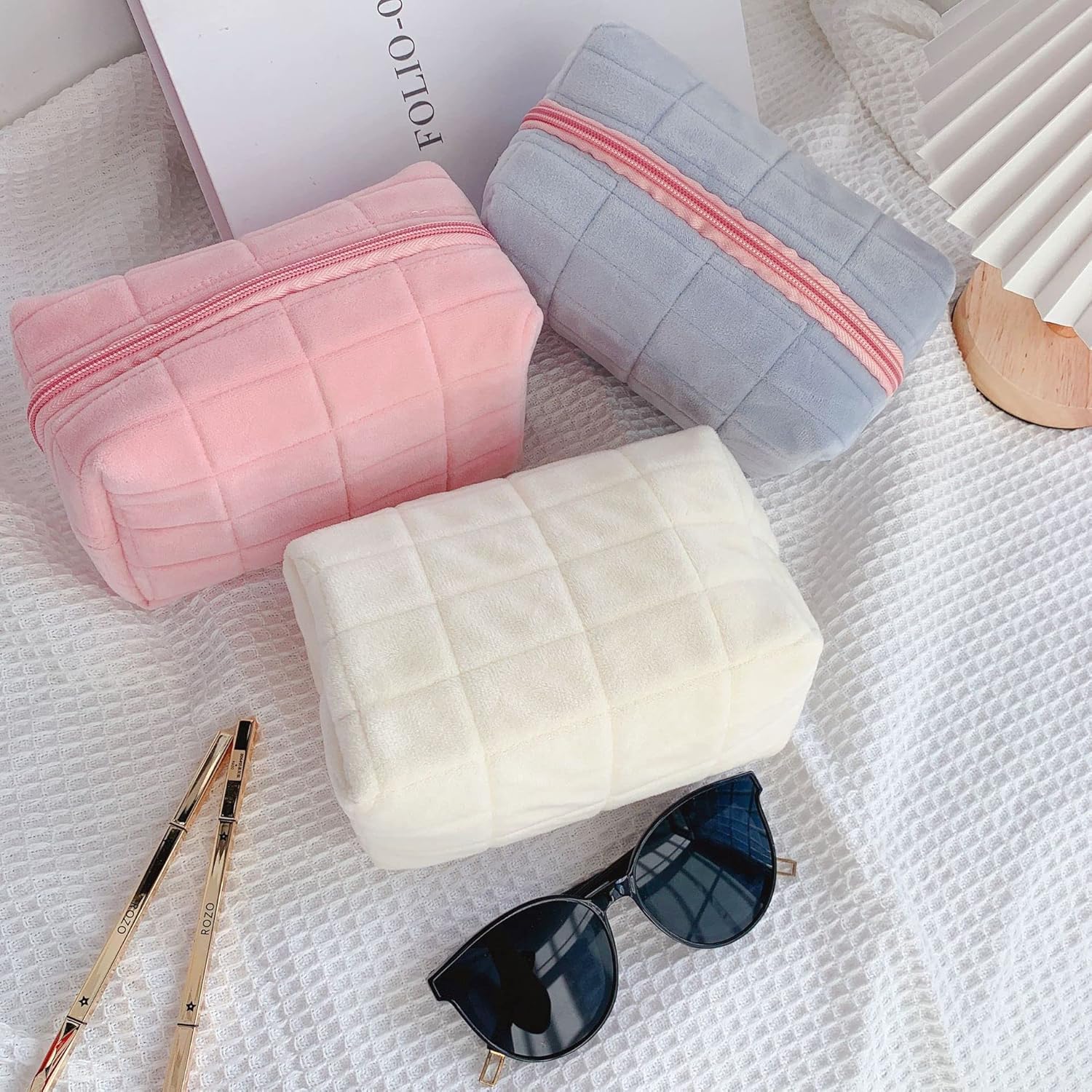 Luxury Fluffy Plush Travel Mak - Luxury Bags Rating review and price