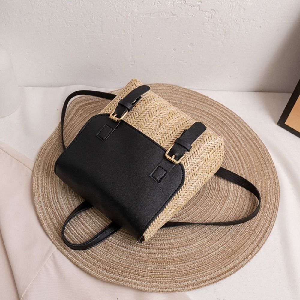 Trend PU Leather Straw Backpac - Luxury Bags Design review and price