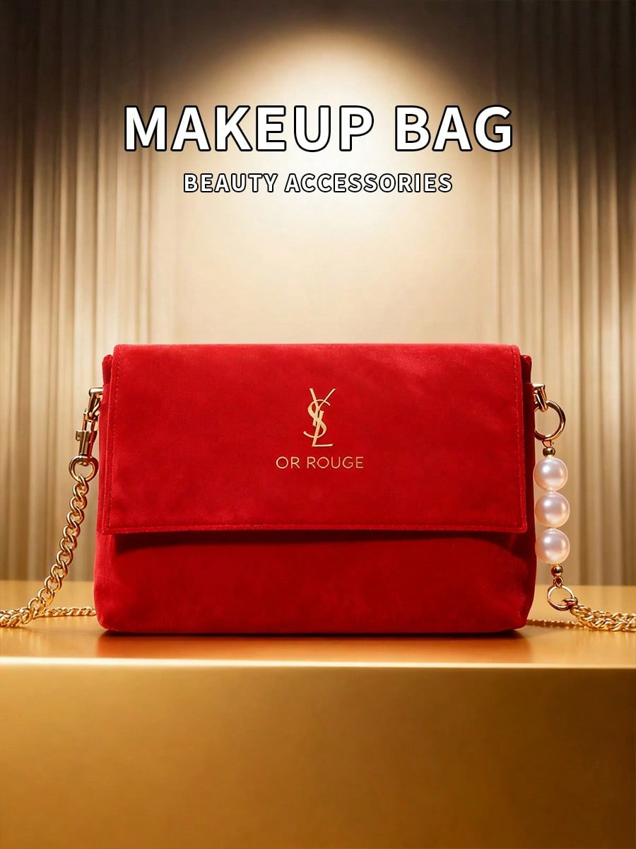 YSL Red Velvet DIY Makeup Bag, - Luxury Bags Ysl review and price