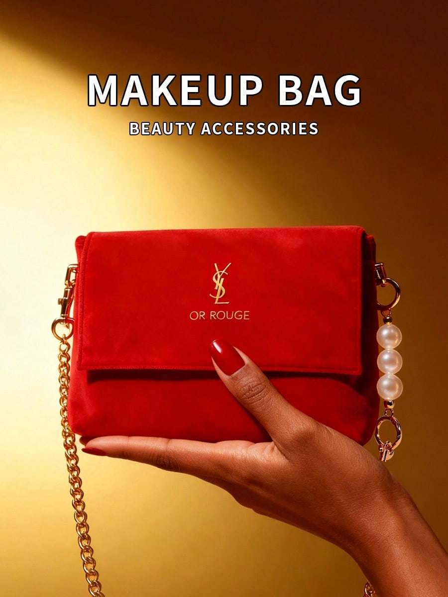 YSL Red Velvet DIY Makeup Bag, - Luxury Bags Ysl review and price