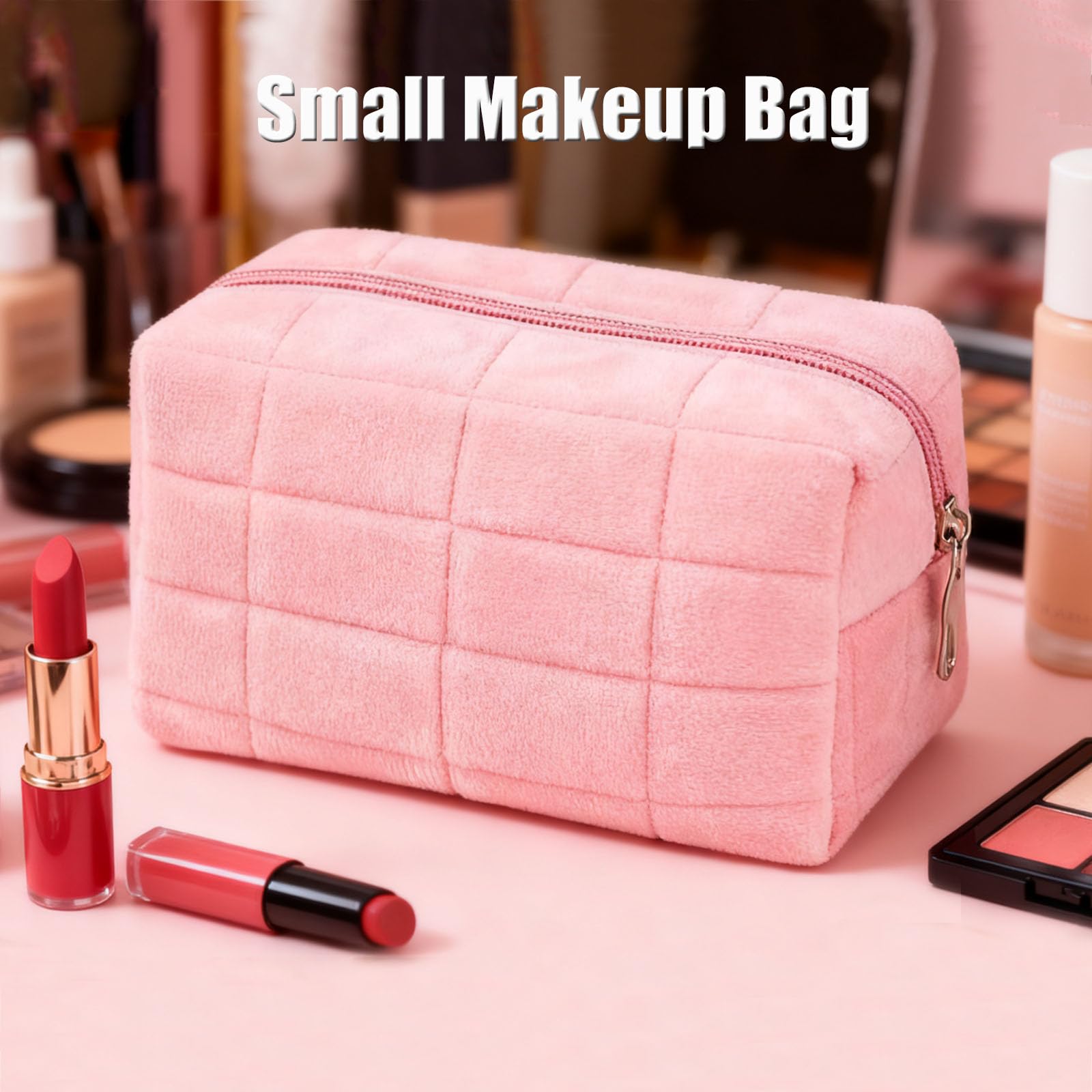Luxury Fluffy Plush Travel Mak - Luxury Bags Rating review and price