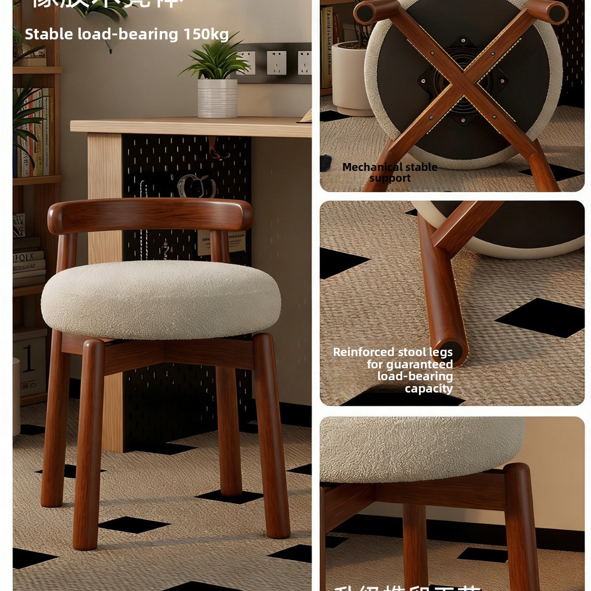 Simple solid wood rotating dre - Luxury Bags & Leather Repair Of Atlanta review and price