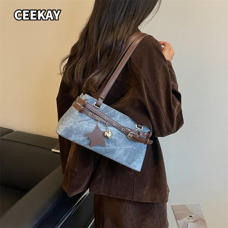 CEEKAY Women's Handbag Multi-C - Saddle Bag Distressed review and price