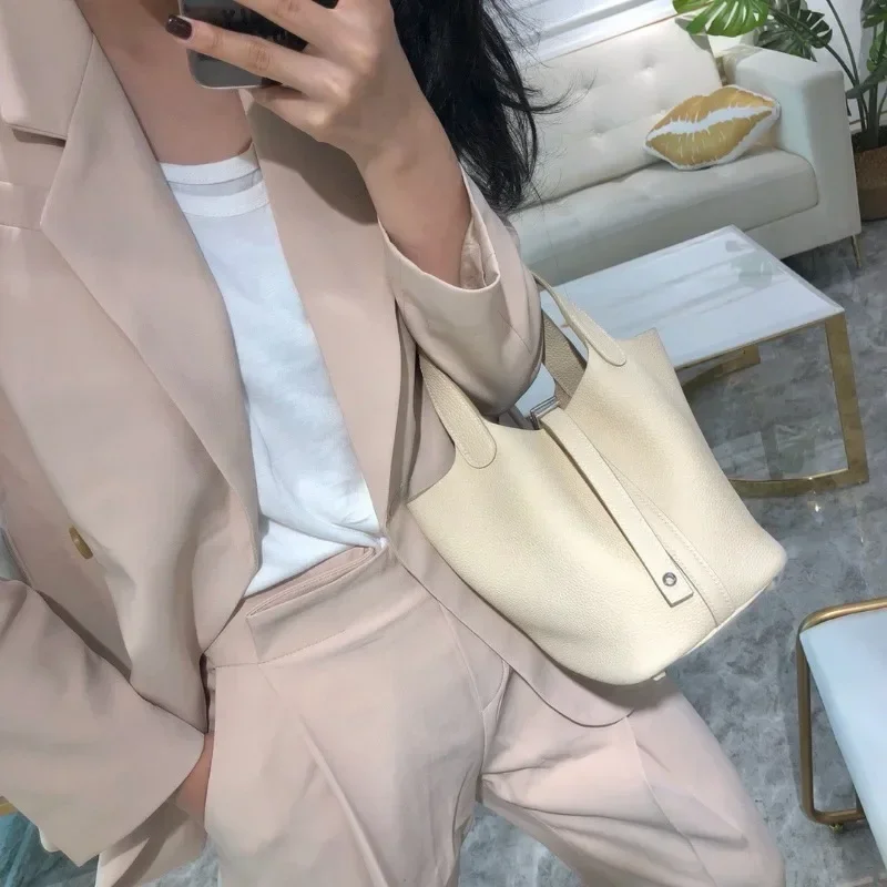 2023 New Contrast Color Cowhid - Luxury Bags Made review and price