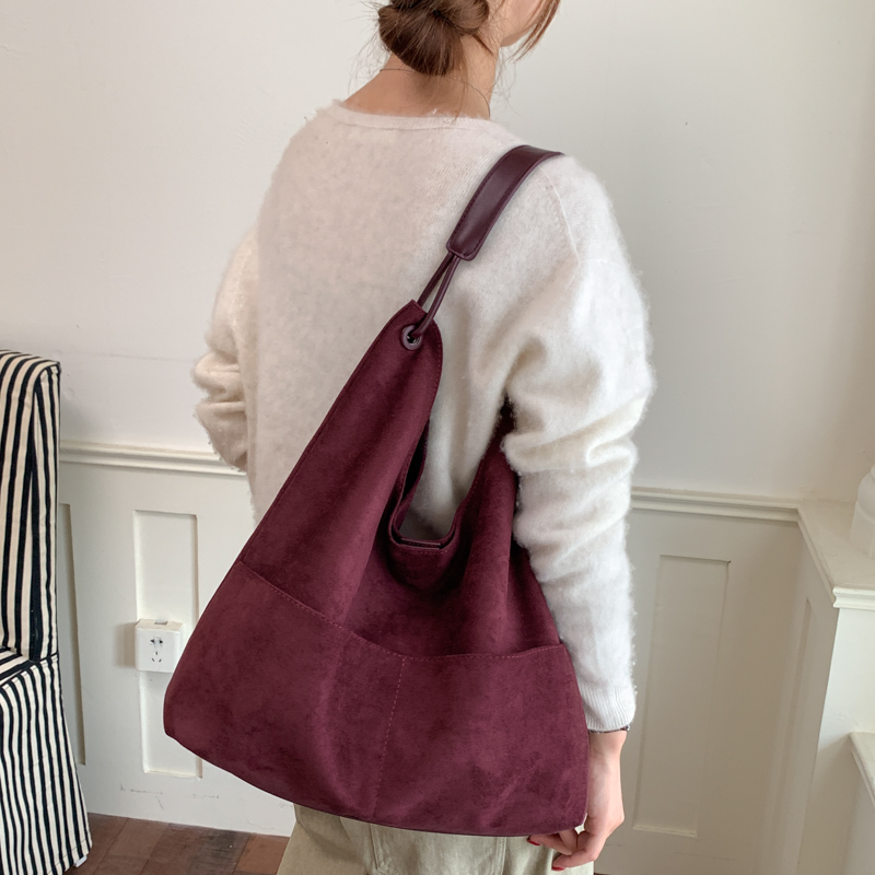New Large Faux Suede Shopping  - Luxury Bags 2026 review and price