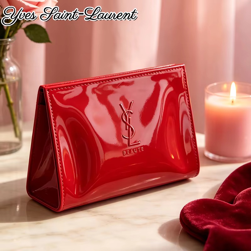YSL Red Patent Leather Zipper  - Luxury Bags Ysl review and price