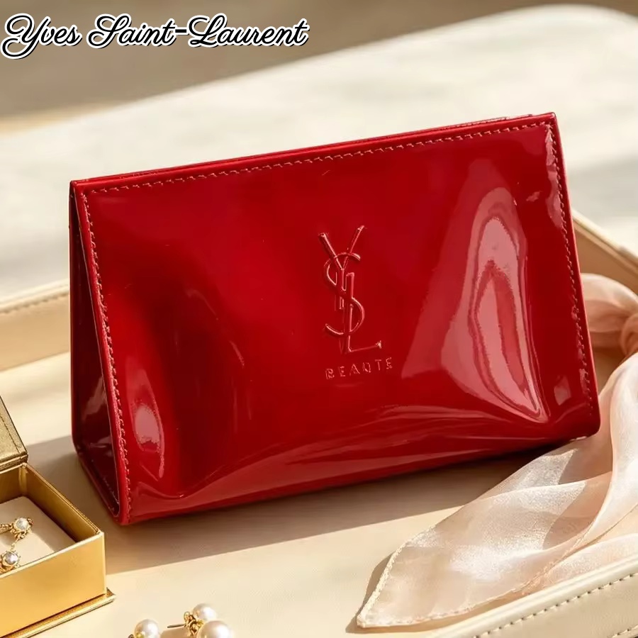 YSL Red Patent Leather Zipper  - Luxury Bags Ysl review and price