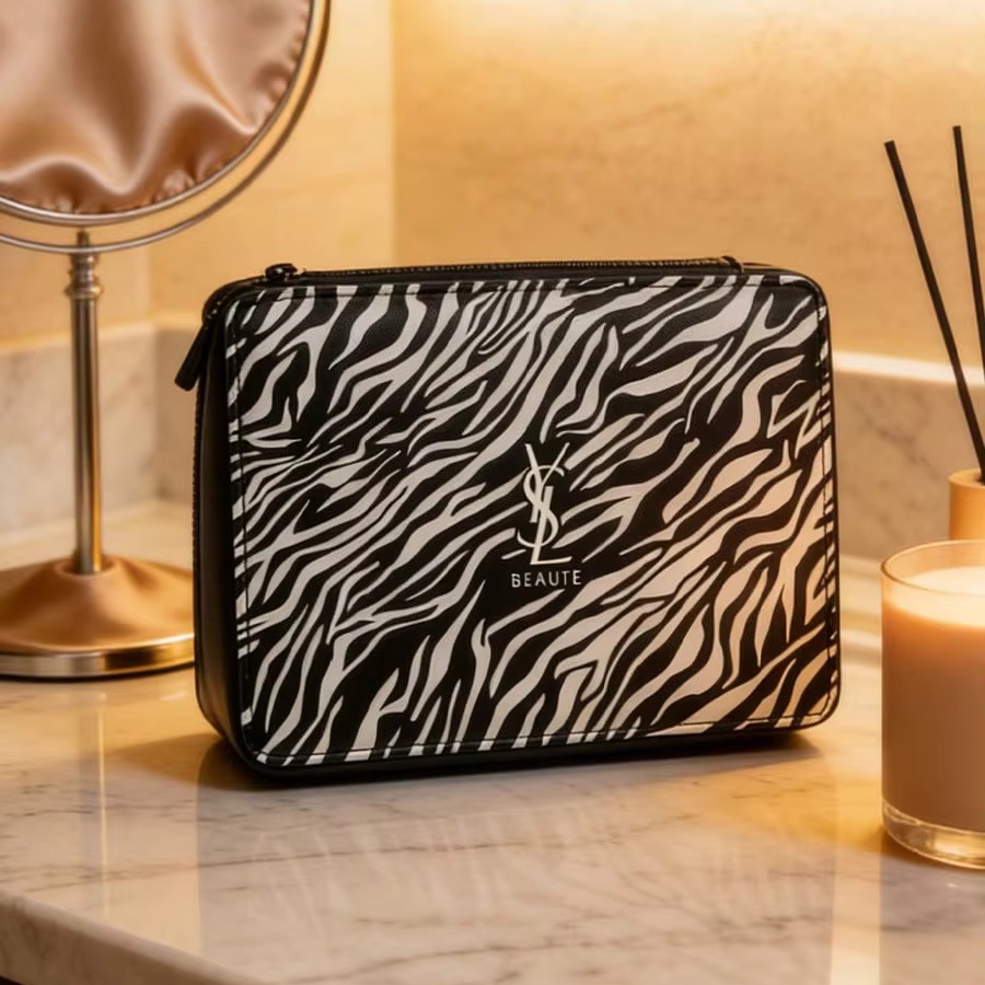 YSL Zebra Print Cosmetic Bags  - Luxury Bags Ysl review and price