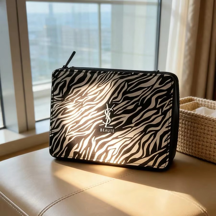 YSL Zebra Print Cosmetic Bags  - Luxury Bags Ysl review and price