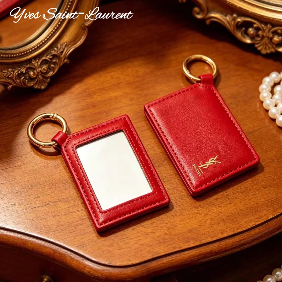 YSL  Red Leather Square Mini P - Luxury Bags Ysl review and price