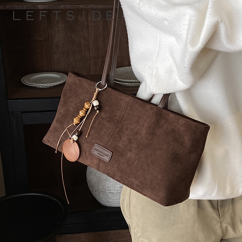 LEFTSIDE Retro Suede Shoulder  - Luxury Bags 2026 review and price