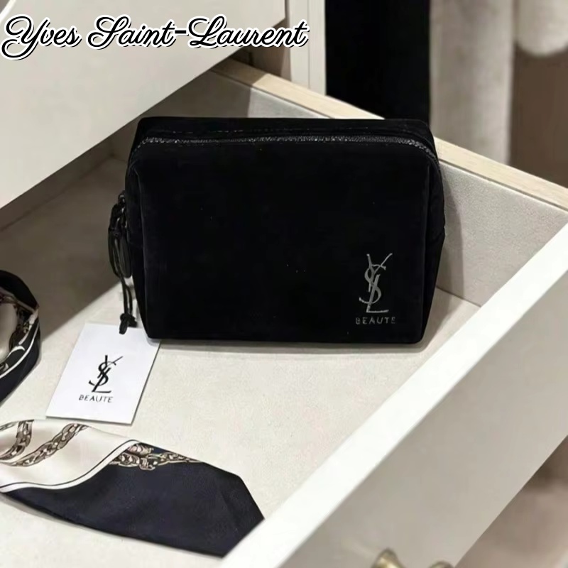 YSL Style Black Printed Cosmet - Luxury Bags Ysl review and price